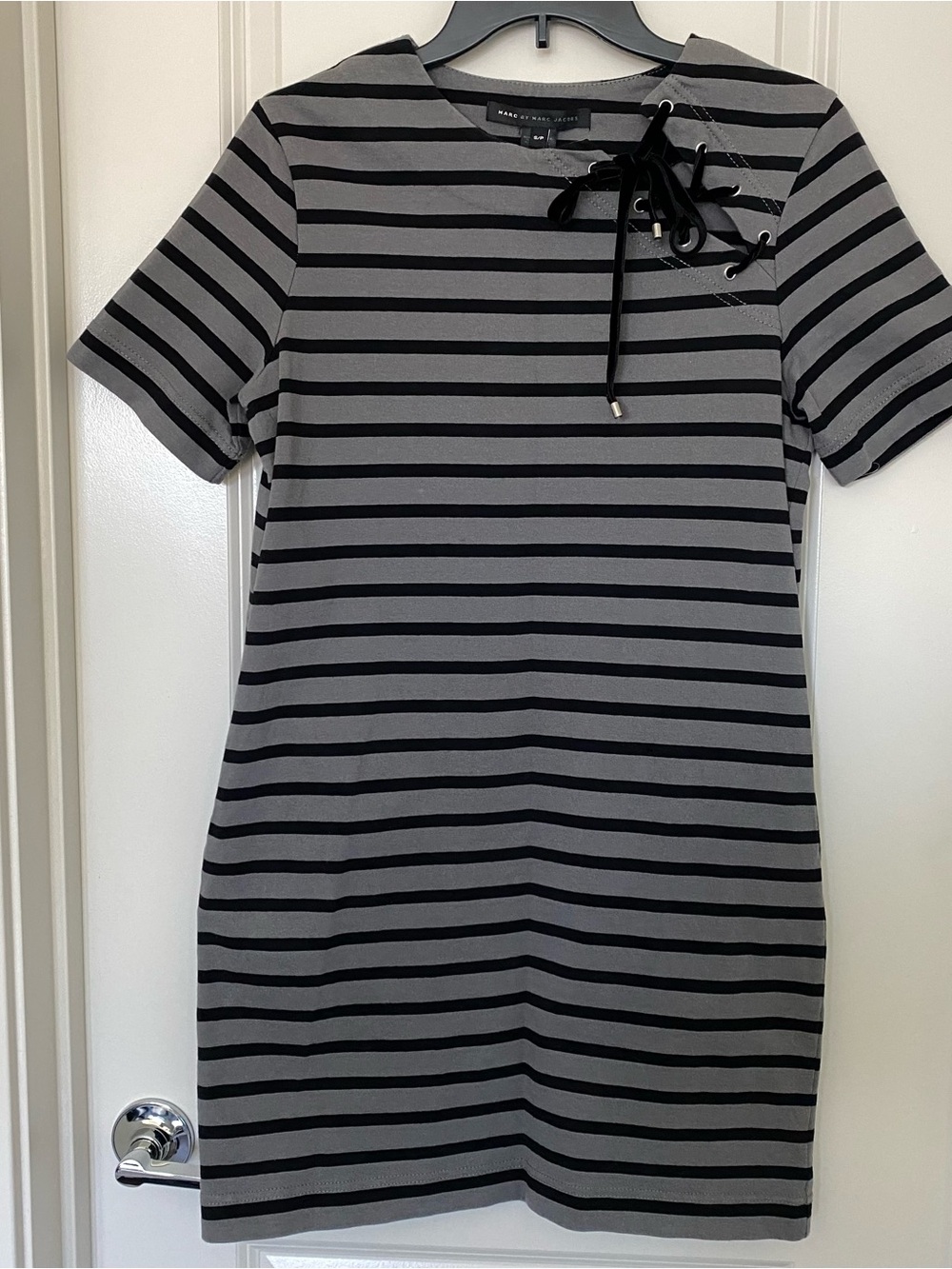 Marc by Marc Jacobs cotton ribbon dress short sleeves